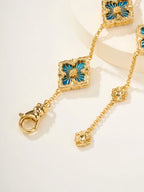 [Cyra] B.C.L ENAMELED Five-Flower Bracelet£¨Various Colors)