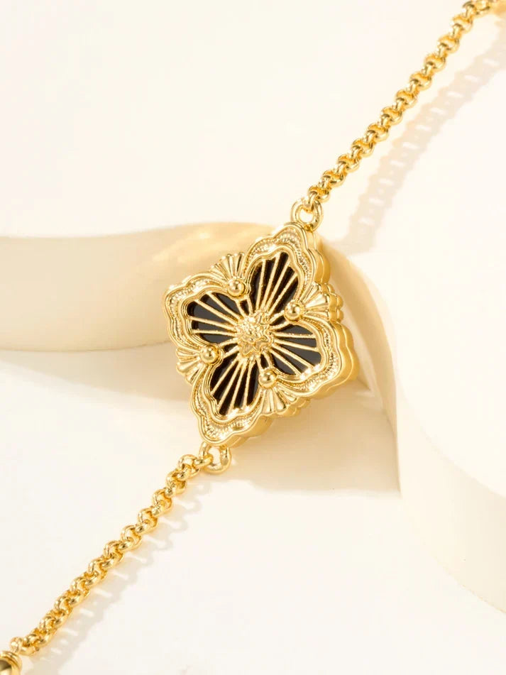 [Cyra] B.C.L ENAMELED One-Flower Bracelet£¨Various Colors)