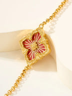 [Cyra] B.C.L ENAMELED One-Flower Bracelet£¨Various Colors)