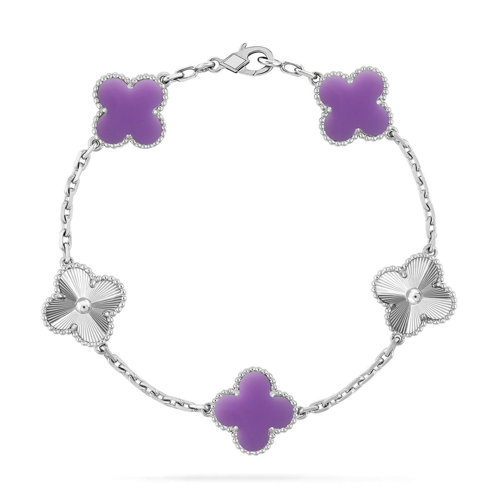 [Cyra] Neue CLOVER 5 MOTIF HELLVIOLETTE ARMBAND-KOLLEKTION