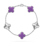 [Cyra] Neue CLOVER 5 MOTIF HELLVIOLETTE ARMBAND-KOLLEKTION