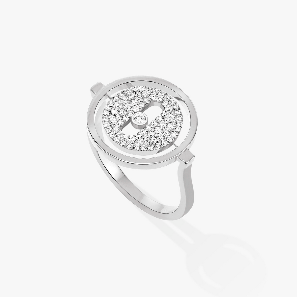 [Cyra]   MOVE PAVED SILVER DIAMOND RING