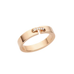 [Cyra]  ALLIANCE RING LIENS VIDENCE DIAMANT 4MM
