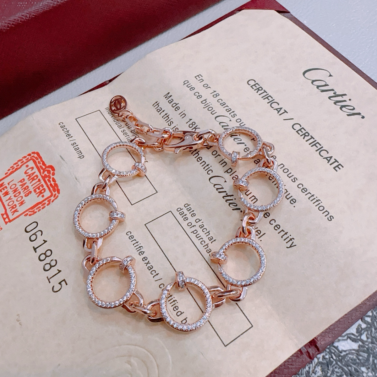 [Cyra] ARMBAND LOVE&JUSTE MIT DIAMANTEN