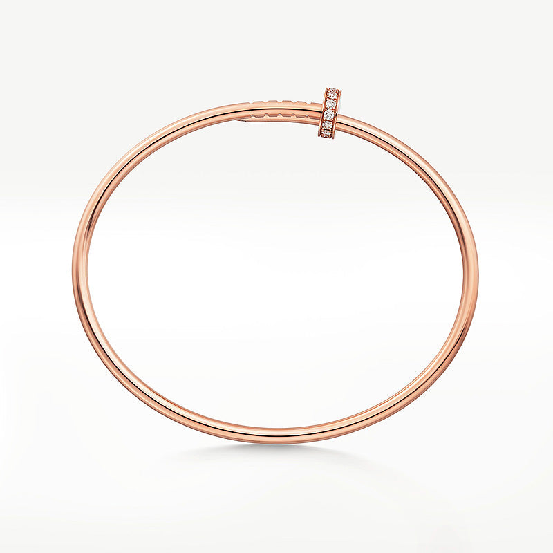 [Cyra]  JUSTE BRACELET 2.5MM DIAMONDS