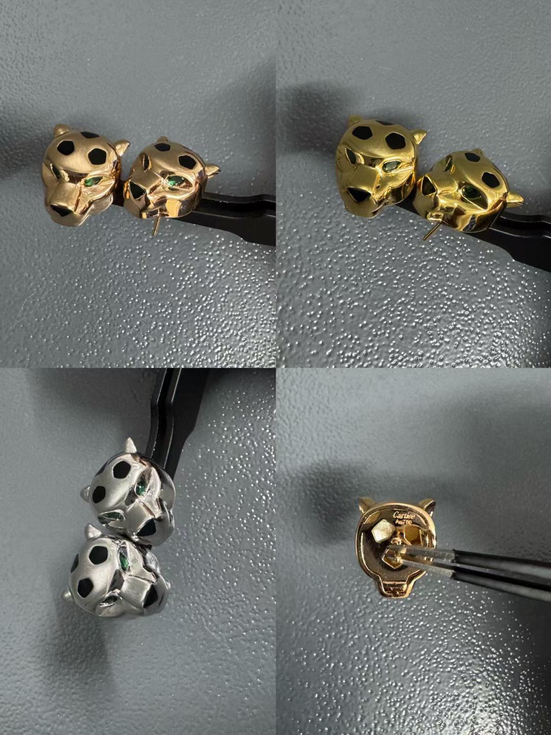 [Cyra]  CHRRTAH-PRINT STUD EARRINGS, THREE COLORS