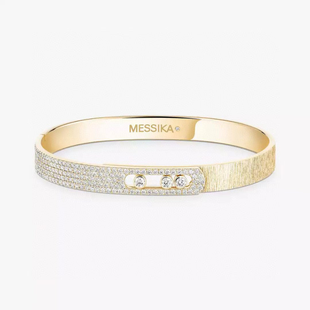 [Cyra]  2026 BRAND-NEW FROSTED BRACELET WITH DIAMONDS THREE COLORS