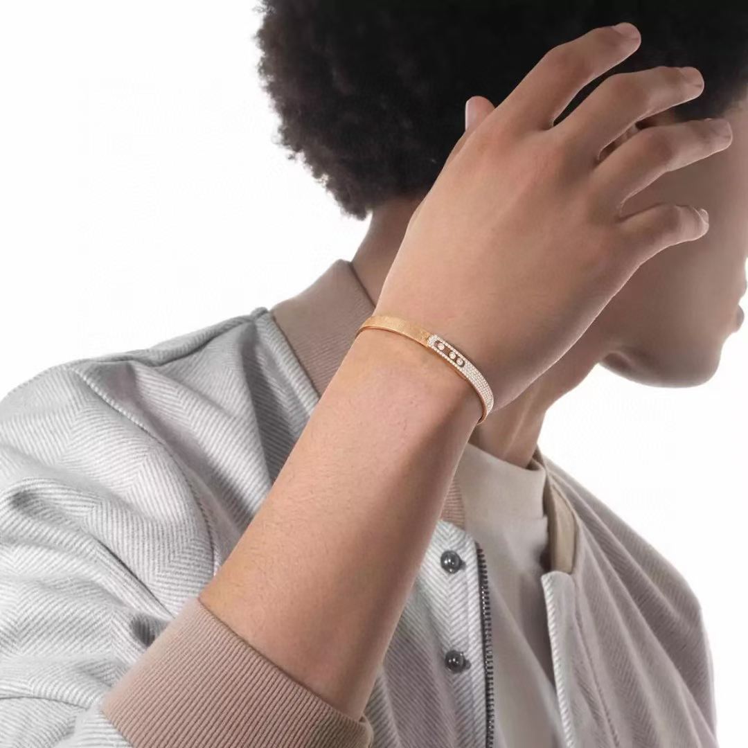 [Cyra]  2026 BRAND-NEW FROSTED BRACELET WITH DIAMONDS THREE COLORS