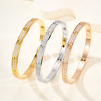 [Cyra]  LOVE ブレスレット 4.8MM ダイヤモンドパヴェ