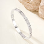 [Cyra]  LOVE ブレスレット 4.8MM ダイヤモンドパヴェ