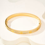 [Cyra]  LOVE ブレスレット 4.8MM ダイヤモンドパヴェ