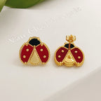 [Cyra]  LUCKY LADYBUG EARRINGS