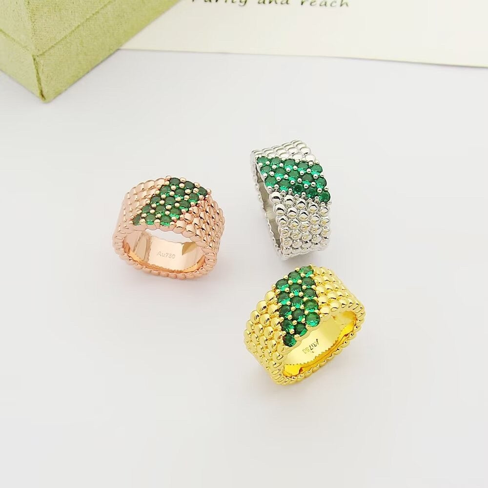 [Cyra]   PERLEE DIAMOND RING ,5-ROW DIAMOND-SET DESIGN