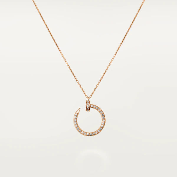 [Cyra]  JUSTE NECKLACE PINK GOLD DIAMONDS