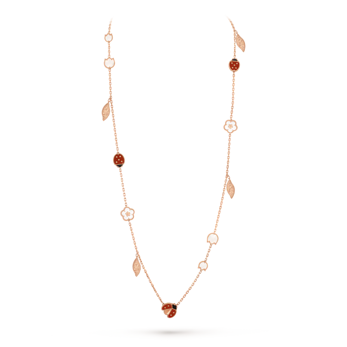 [Cyra] LUCKY SPRING 15 MOTIVE HALSKETTE IN ROSÉGOLD