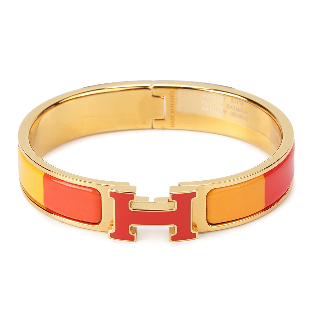 [Cyra] H-ARMBAND ORANGE REGENBOGEN KERAMIK