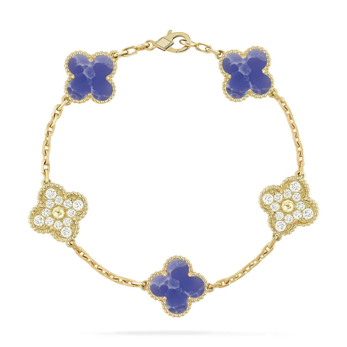 [Cyra] New CLOVER 5 MOTIF BLUE VEINS BRACELET COLLECTION