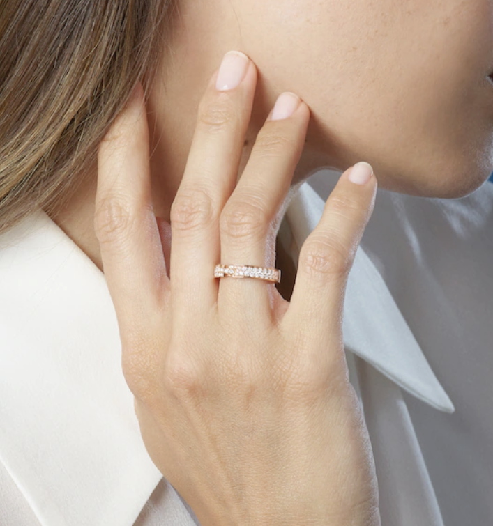 [Cyra] ALLIANCE LIENS VIDENCE PAVED DIAMOND 4MM RING