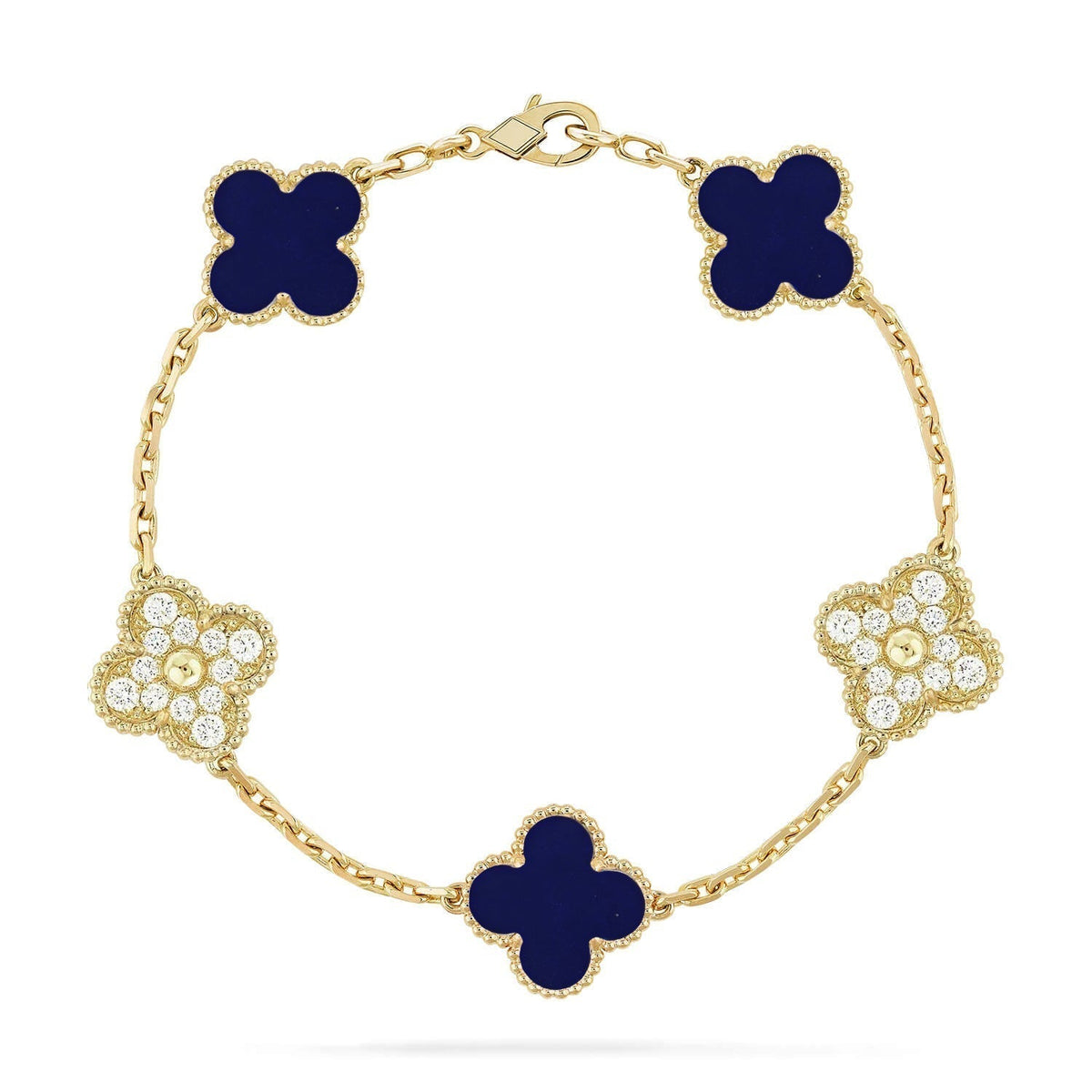[Cyra] New CLOVER 5 MOTIF LAPIS LAZULI BRACELET COLLECTION
