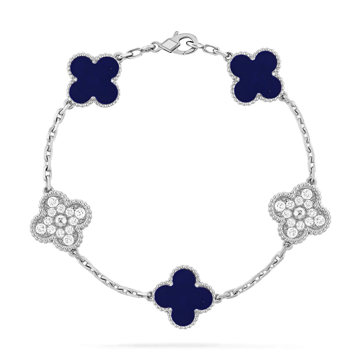 [Cyra] New CLOVER 5 MOTIF LAPIS LAZULI BRACELET COLLECTION