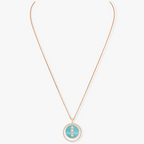 [Cyra]   MOVE 3 DIAMONDS KETTE AUS TÜRKIS, ROSÉGOLD UND DIAMANTEN