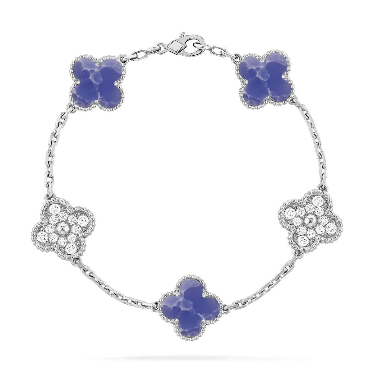 [Cyra] New CLOVER 5 MOTIF BLUE VEINS BRACELET COLLECTION