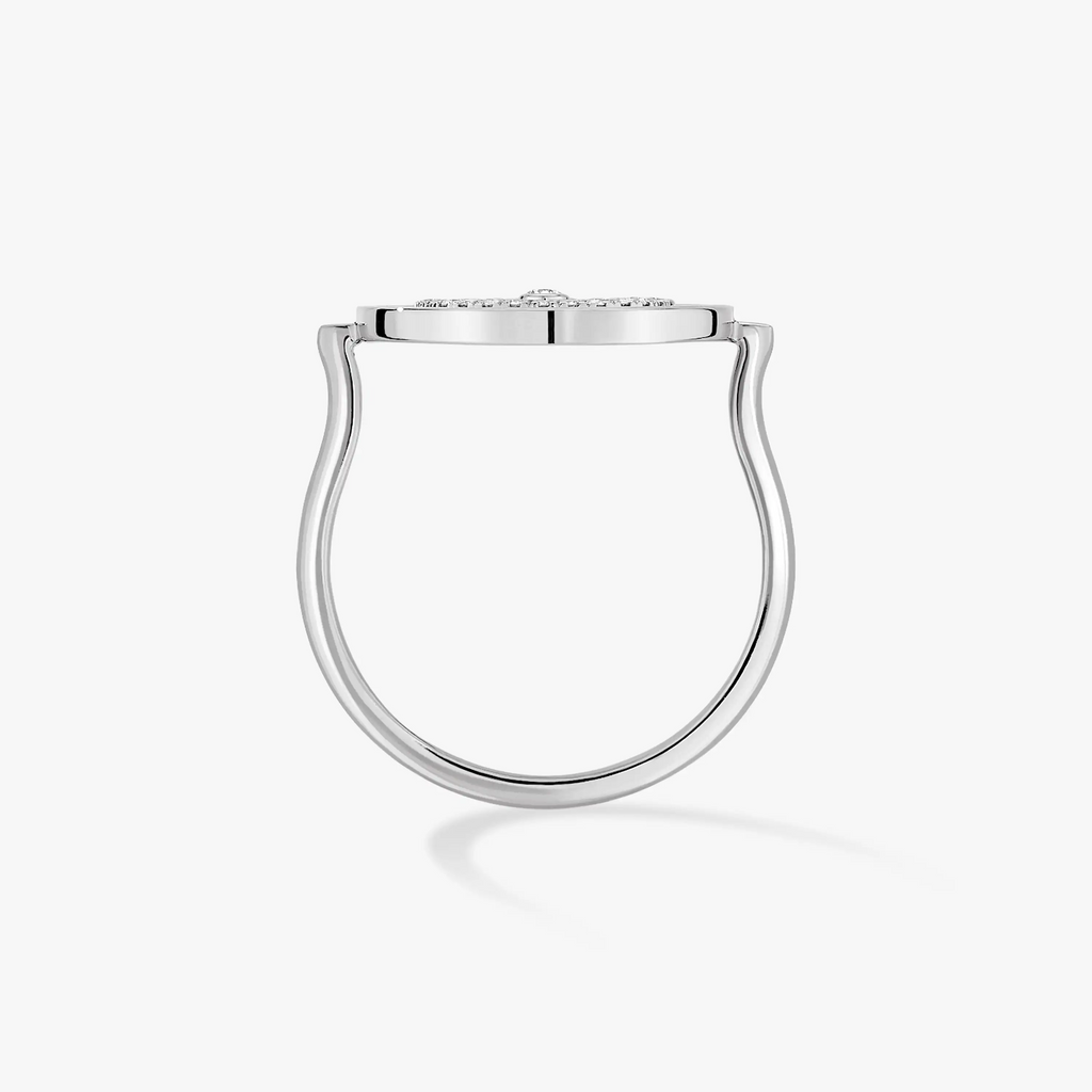[Cyra]   MOVE PAVED SILVER DIAMOND RING