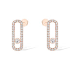 [Cyra] MOVE UNO STUD DIAMOND PAVED EARRINGS