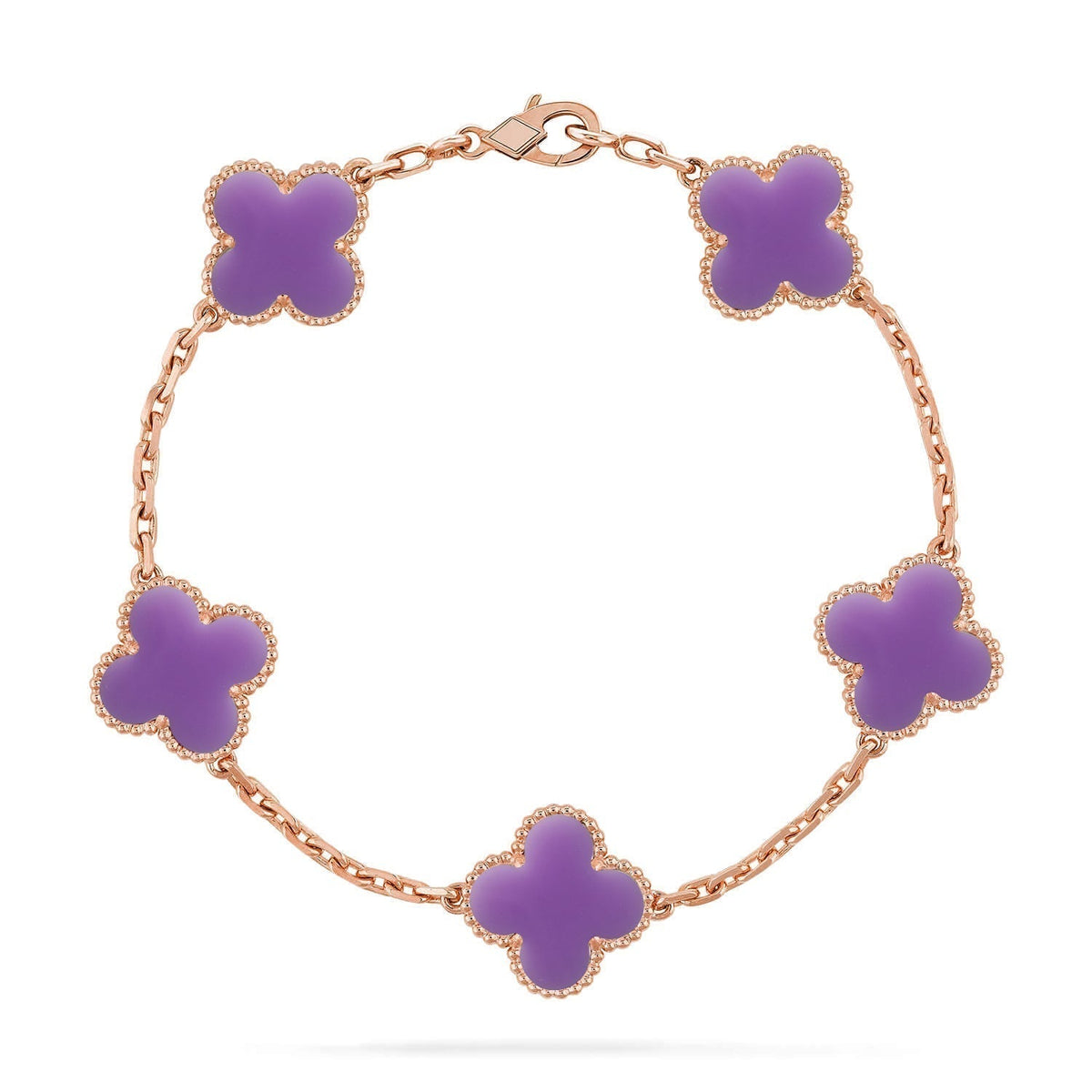[Cyra] New CLOVER 5 MOTIF LIGHT PURPLE BRACELET COLLECTION