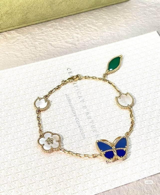 [Cyra]  2026 NEW SPRING LUCKY 5 MOTIF BRACELET