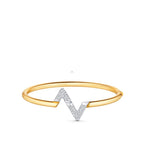 [Cyra]  VOLTE UPSIDE DOWN DIAMANTARMBAND IN GOLD