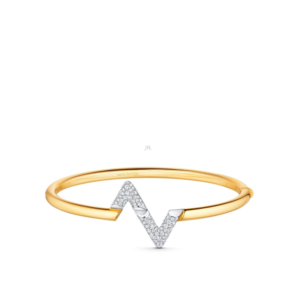 [Cyra]  VOLTE UPSITE DOWN GOLD DIAMOND BRACELET