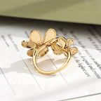 [Cyra] CLOVER COSMOS GOLD-DIAMANT-RING