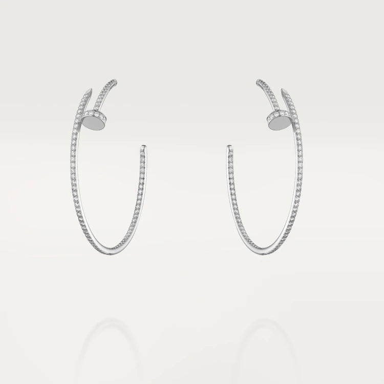 [Cyra]  JUSTE EARRINGS FULL DIAMONDS 1.8MM