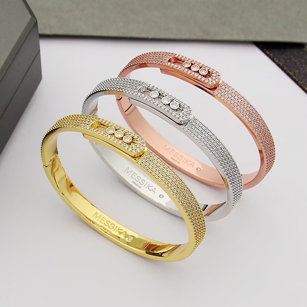 [Cyra] Move Noa Full Pavé Diamond Bangle Bracelet