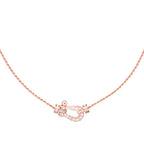 [Cyra]  FORCE 10 PINK GOLD DIAMOND NECKLACE