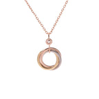 [Cyra]  TRINITY KETTE AUS SILBER UND ROSÉGOLD
