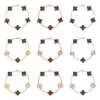 [Cyra] New CLOVER 5 MOTIF GRAY MOP BRACELET COLLECTION