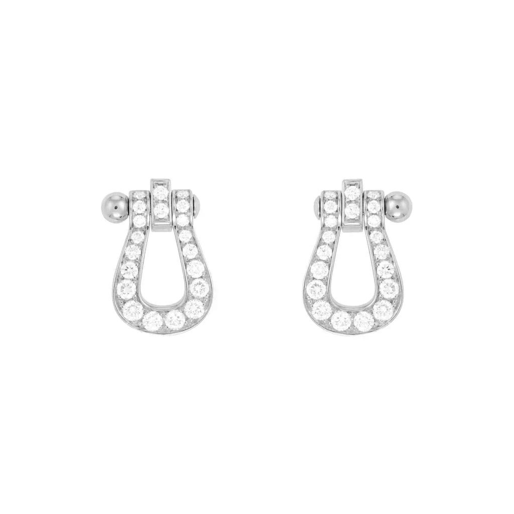 [Cyra]  FORCE 10 FULL DIAMOND STUD EARRINGS MINI MODEL