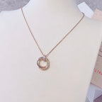 [Cyra]  TRINITY NECKLACE GOLD  DIAMONDS