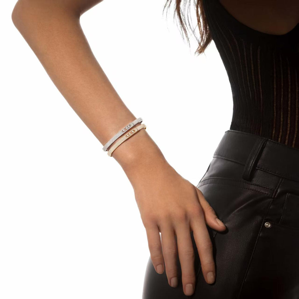 [Cyra] Move Noa Full Pavé Diamond Bangle Bracelet