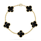 [Cyra] New  CLOVER 5 MOTIF PULSAR STONE BRACELET COLLECTION