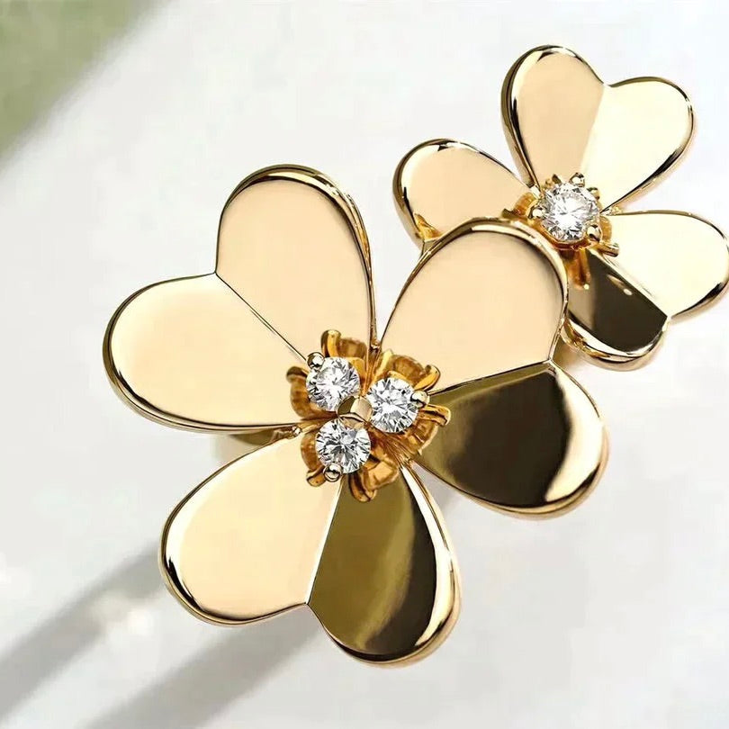[Cyra] CLOVER COSMOS GOLD-DIAMANT-RING