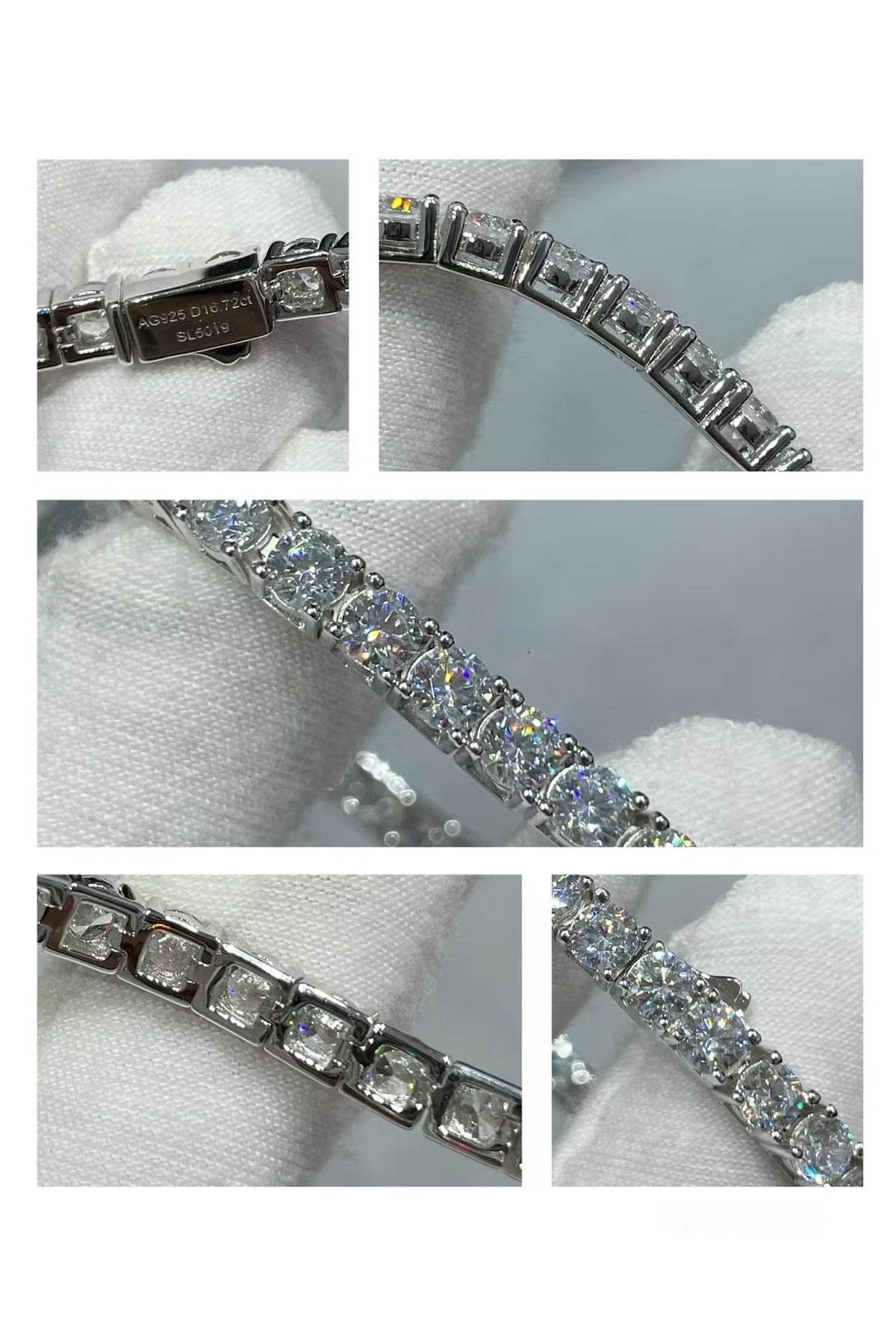 [Cyra] TENNIS BRACELET WITH FULL DIAMOND SETTING