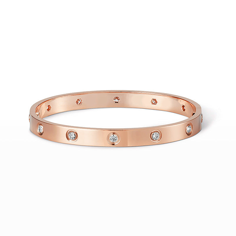 [Cyra]  LOVE BRACELET 6.1MM 10 DIAMONDS