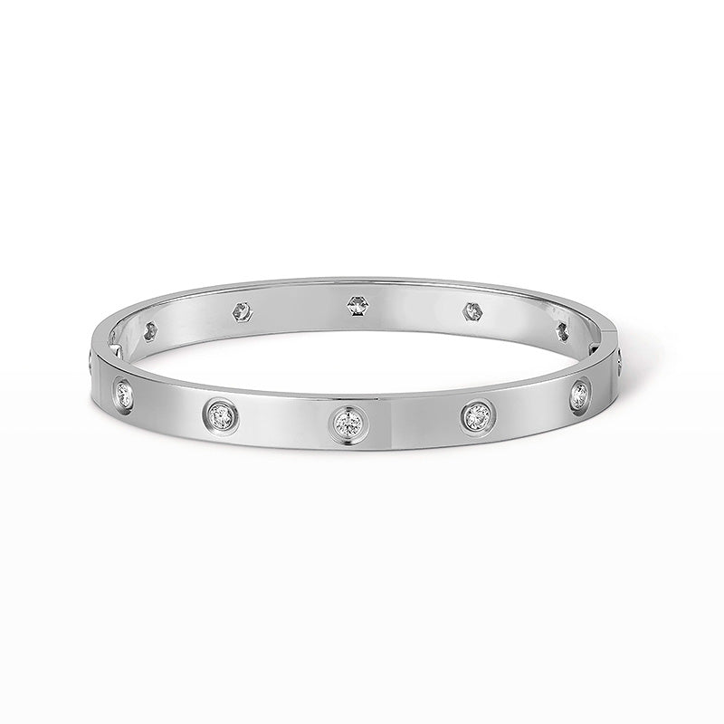 [Cyra]  LOVE BRACELET 6.1MM 10 DIAMONDS