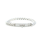 [Cyra]  KELLY CHAIN SILVER DIAMOND BRACELET