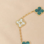 [Cyra] NEUE CLOVER 5 MOTIF MALACHIT ARMBAND KOLLEKTION