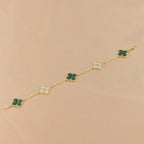 [Cyra] NEUE CLOVER 5 MOTIF MALACHIT ARMBAND KOLLEKTION