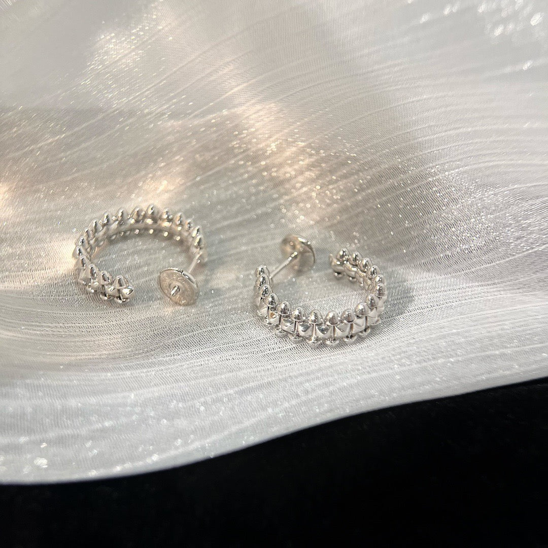 [Cyra]  CLASH SMALL HOOP EARRINGS